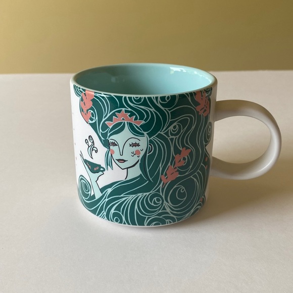 Starbucks 2018 Mermaid Aqua White Mug - Picture 1 of 16